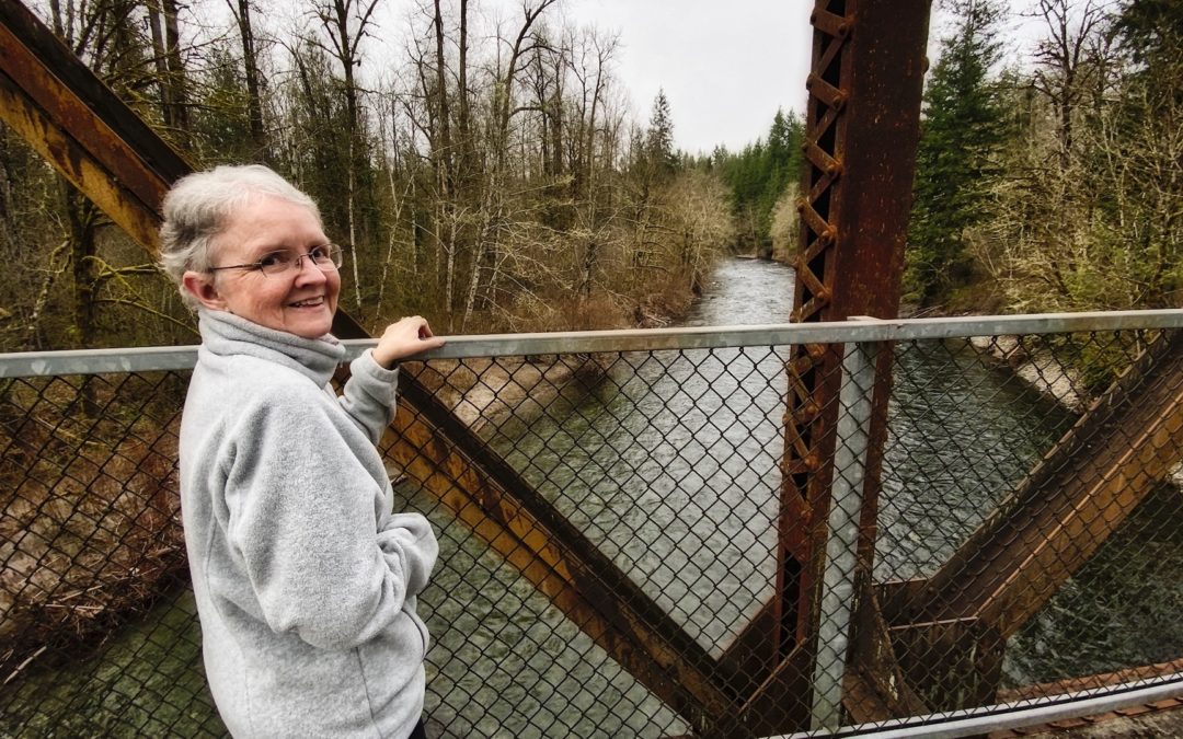 River Walk - Today we chose the flat Cedar River Trail at Landsberg. Went 2.6 miles and we're both bushed, but happy to be able to do it. Encountered maybe a dozen other souls, mostly runners, and we all kept our distance. It's a new world.