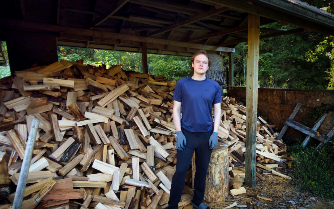 Firewood In The Shed - Today we finished splitting the last of the firewood we'll need for this fall and winter. A family tradition that dates back to the mid-70s. Our grandson has helped since he was a little kid, just as his did did. Always brings a smile.